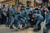Police violently disperse a spontaneous protest, Moscow