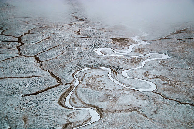  Річка Малакатин на Великому Ляховському острові, частині резервату Лена-Дельта, Саха, Росія