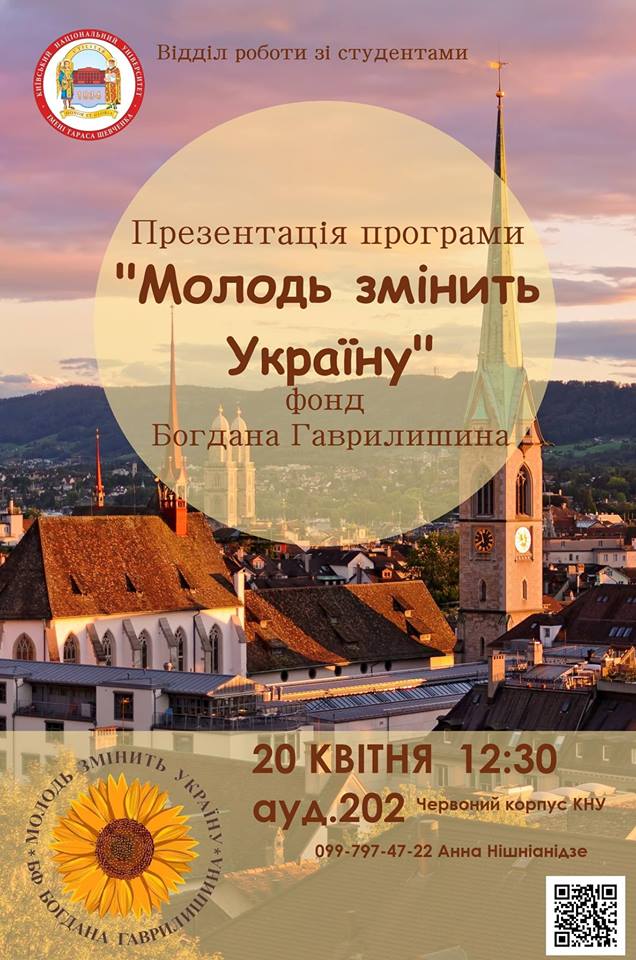Презентація програми "Молодь змінить Україну"