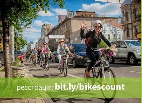 Кількість велосипедистів у Києві збільшилась на 10% у будні і на третину — у вихідні
