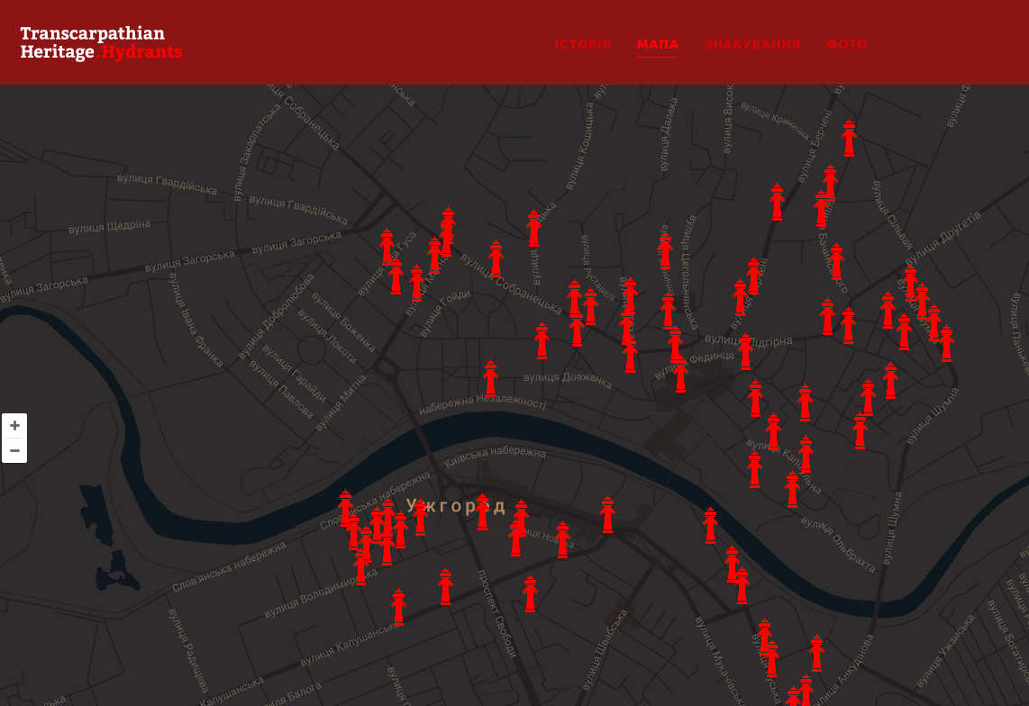 Мапа – Transcarpathian Heritage. Hydrants - Google Chrome 2017-01-09 15.34.18