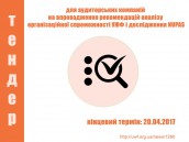 Тендер для аудиторських компаній