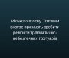 Міського голову Полтави вкотре прохають зробити ремонти травматично-небезпечних тротуарів