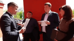 Юрій Федоренко і Проректор Рожко Твердиня