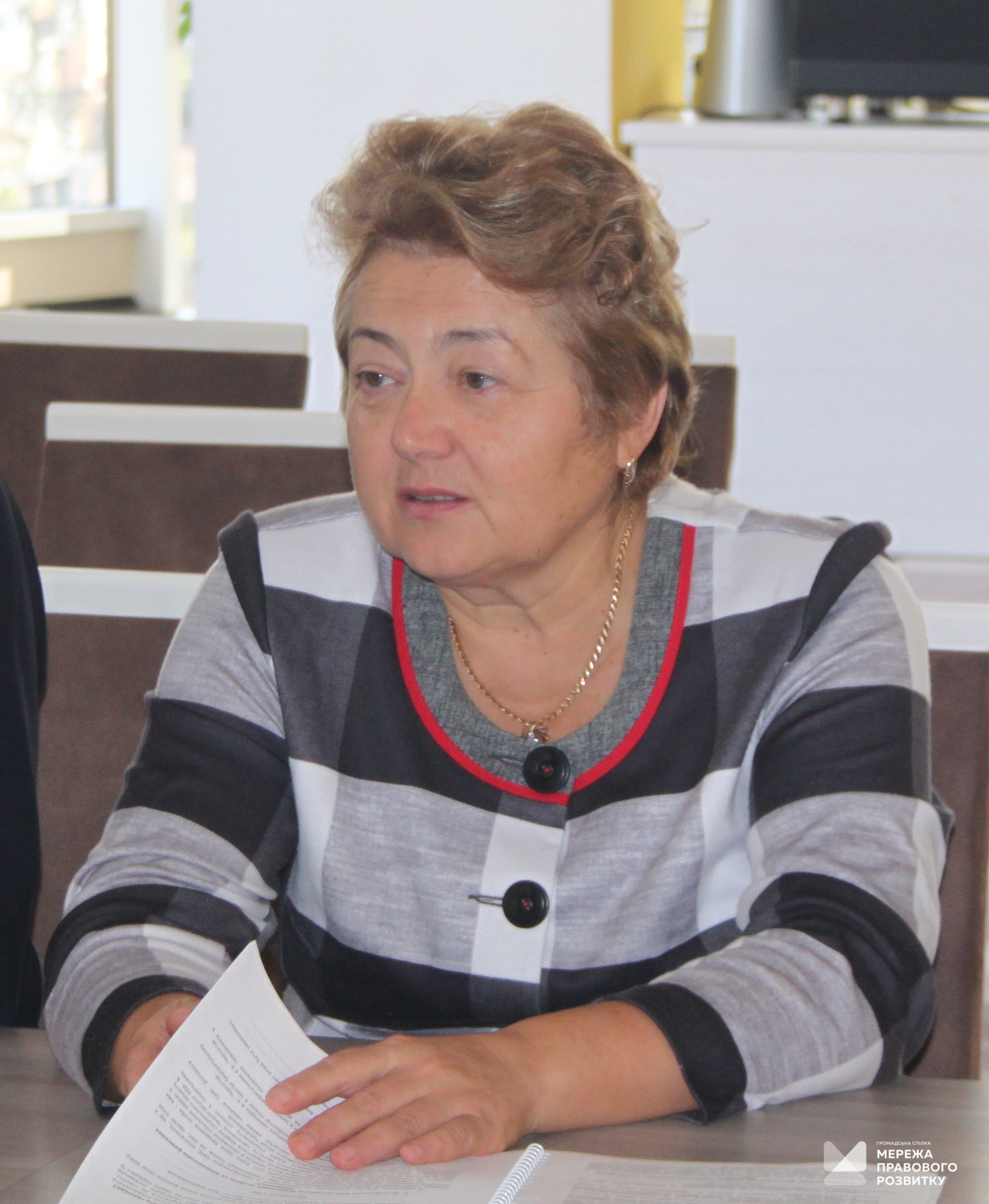 На фото: Алла Лепеха, регіональний координатор взаємодії з громадськістю Уповноваженого Верховної Ради України з прав людини в Чернігівській області