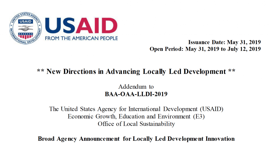 New Directions in Advancing Locally Led Development