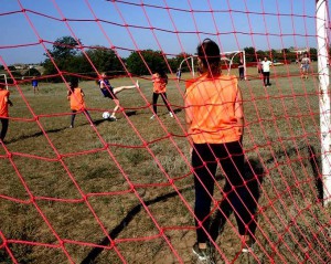 Футбольний матч між командами дівчат