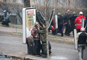  Андрій Юркевич на Інститутській 20 лютого. Фото - Дмитрий Серебряков