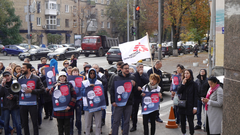 J&J Golbal Day of Action Protest: Kyiv, Ukraine