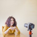brunette-blogger-recording-video – копія