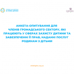 Анкета-опитування. Допис Facebook