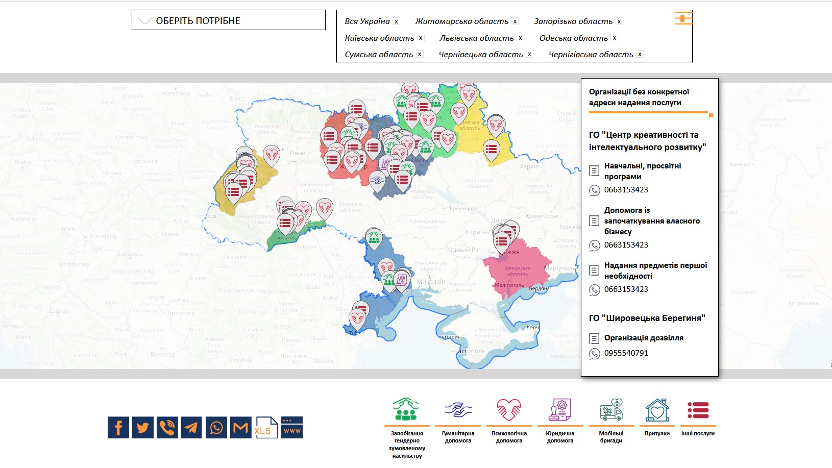 Карта послуг із запобігання та реагування на гендерно зумовлене ...