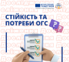 Результати дослідження стійкості та потреб ОГС, в межах проєкту "Enroot resilience".