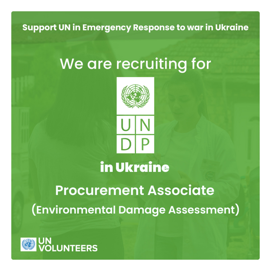 Procurement Associate (Environmental damage assessment)