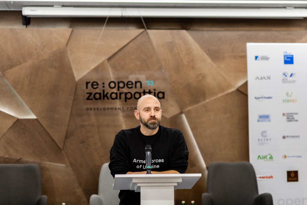 Павло Казарін на форумі Re:Open Zakarpattia-2023