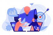 Collaboration concept vector illustration.