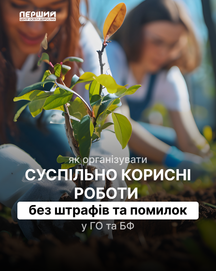Організація суспільно корисних робіт у ГО та БФ: кадри, звітність, відповідальність