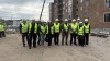 Делегація, яка оглядає будівельний майданчик житлового комплексу в місті Дубно – Дубненська міська рада.